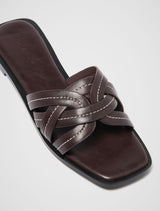 Frannie Interwoven Flat Mule Forever New