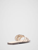 Frannie Interwoven Flat Mule Ecru Forever New