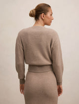 Cora Cinched Hem Knit Sweater Forever New