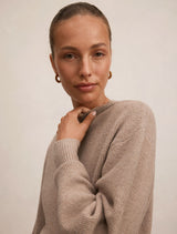 Cora Cinched Hem Knit Sweater Forever New