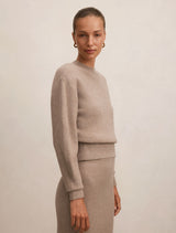Cora Cinched Hem Knit Sweater Forever New