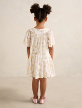 Dove Girls Curved Panel Flutter Dress Forever New