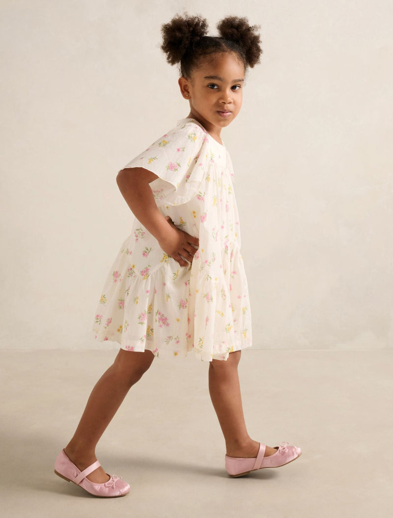 Dove Girls Curved Panel Flutter Dress Forever New