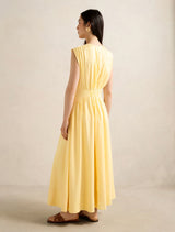 Isobel Tapered Waist Linen Midi Dress Forever New