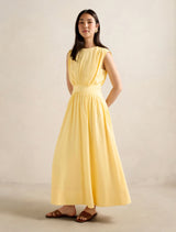 Isobel Tapered Waist Linen Midi Dress Forever New