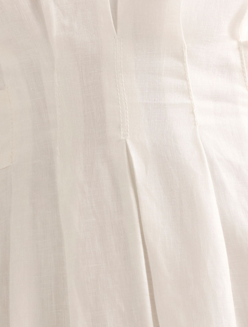Rosie Linen Sleeveless Midi Dress Porcelain | Forever New Rosie Linen Sleeveless Midi Dress Porcelain | Forever New