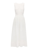 Rosie Linen Sleeveless Tuck Midi Dress Forever New