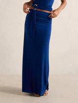 Mimi Flute Maxi Skirt Sodalite Blue Co-Ord Forever New