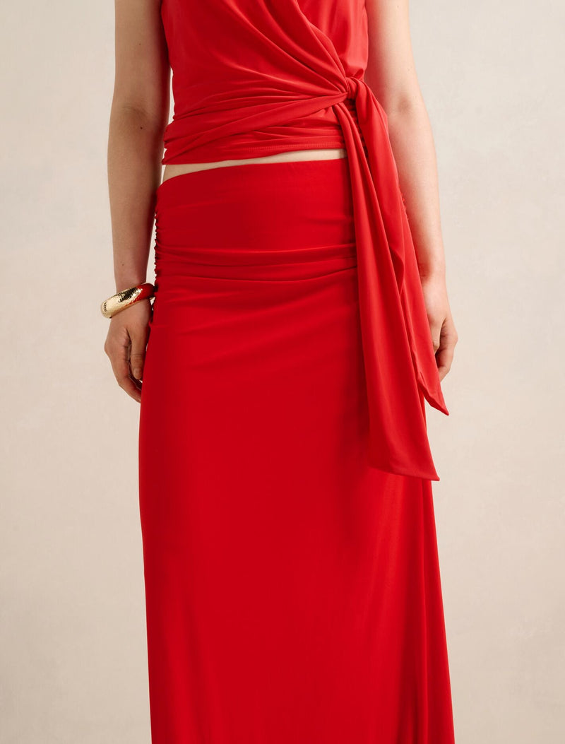 Mimi Flute Maxi Skirt Forever New