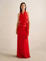 Mimi Flute Maxi Skirt Forever New