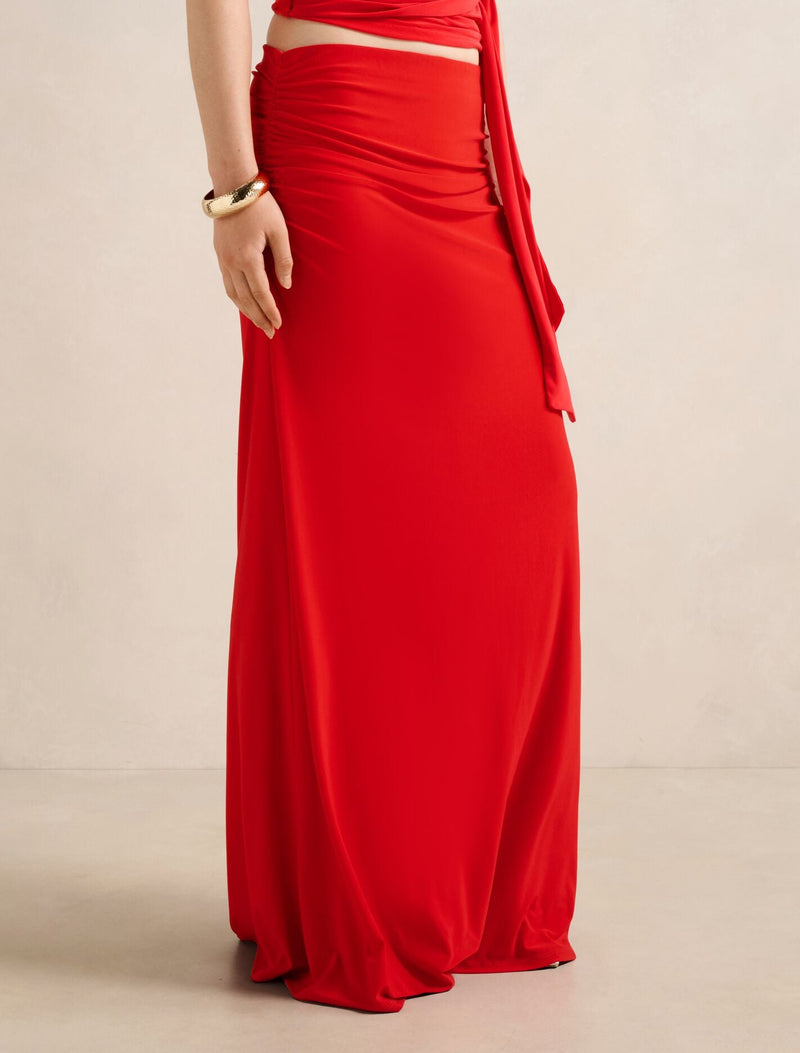 Mimi Flute Maxi Skirt Forever New