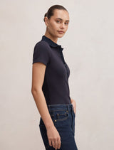 Aaliyah Ribbed Polo Top Forever New