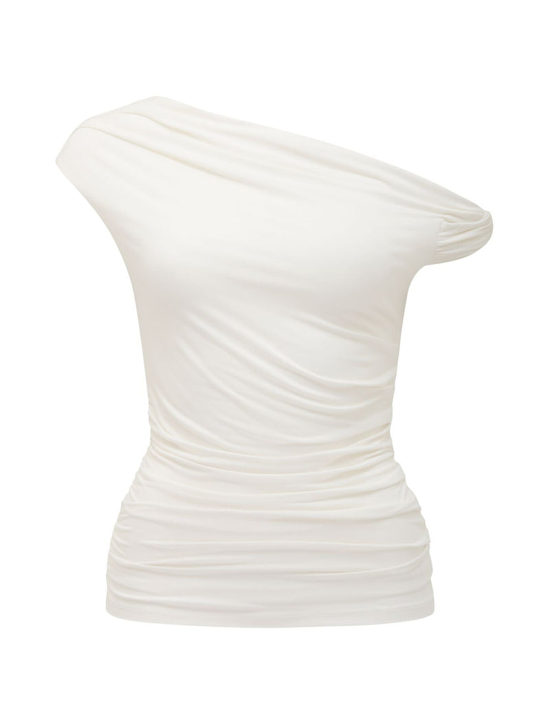 Rylee Tipped Shoulder Top Porcelain Forever New