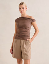 Rylee Tipped Shoulder Top