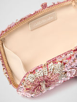 Everly Orchid Flower Clasp Hardcase Clutch Forever New