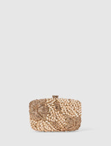 Everly Orchid Flower Clasp Hardcase Clutch Forever New