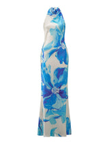 Clementine High Neck Satin Maxi Dress Forever New