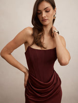 Isra Drape Strapless Maxi Dress Forever New