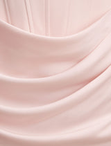 Isra Drape Strapless Maxi Dress