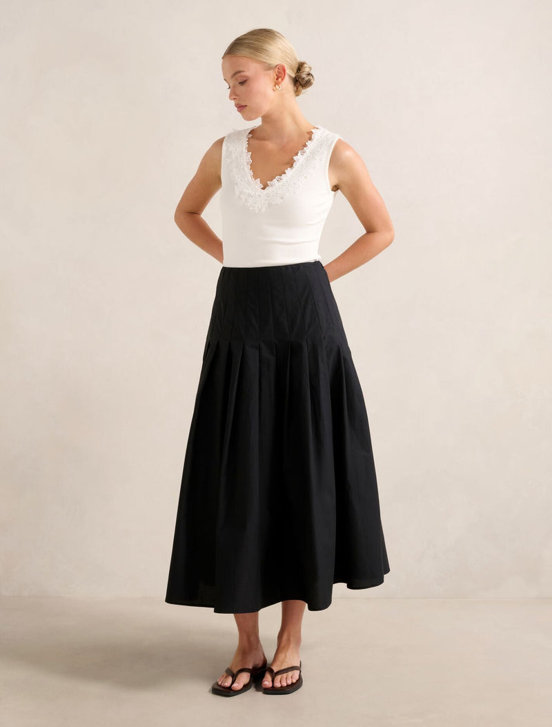 Sylvie Lace Trim Tank Top Forever New