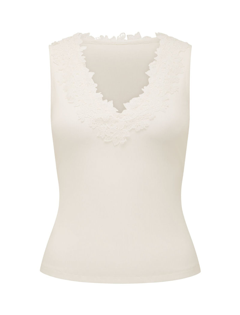Sylvie Lace Trim Tank Top Forever New