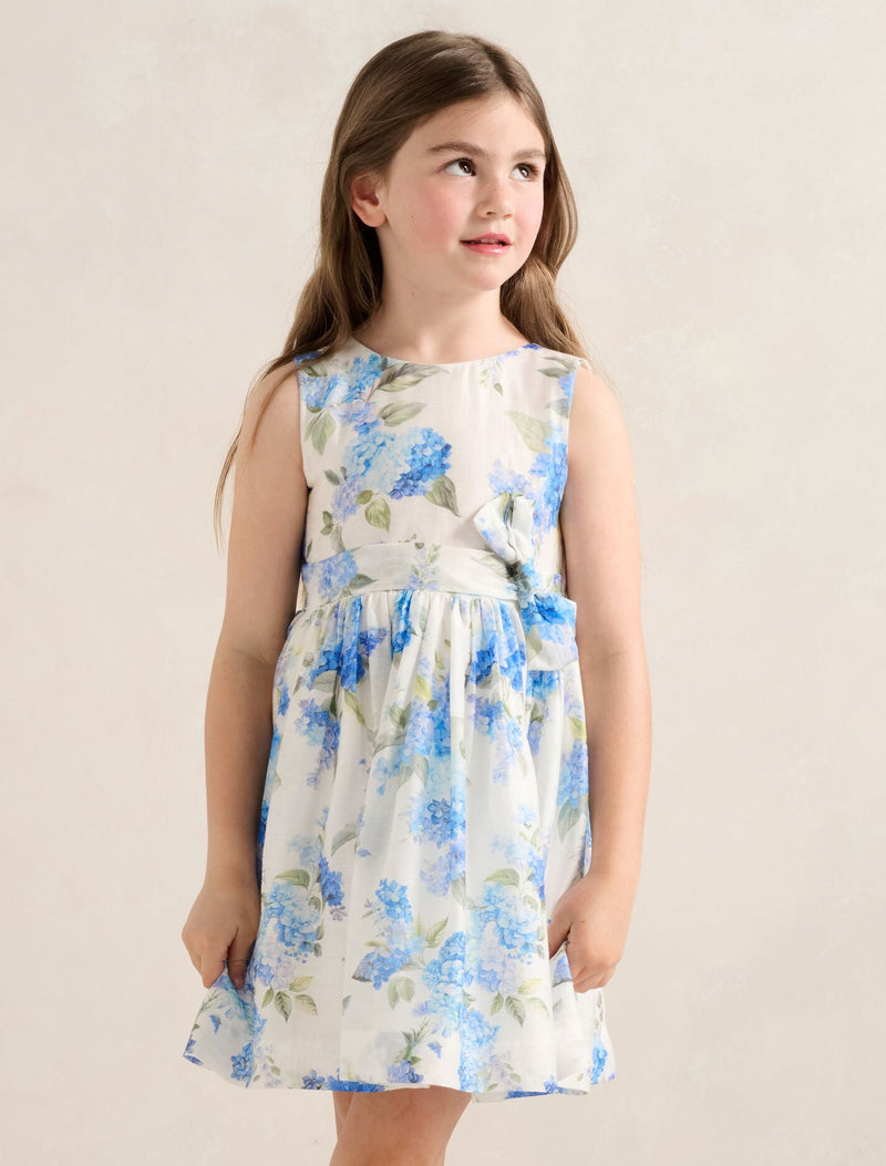 Josie Girls Open Back Mini Dress Hyton Floral Forever New