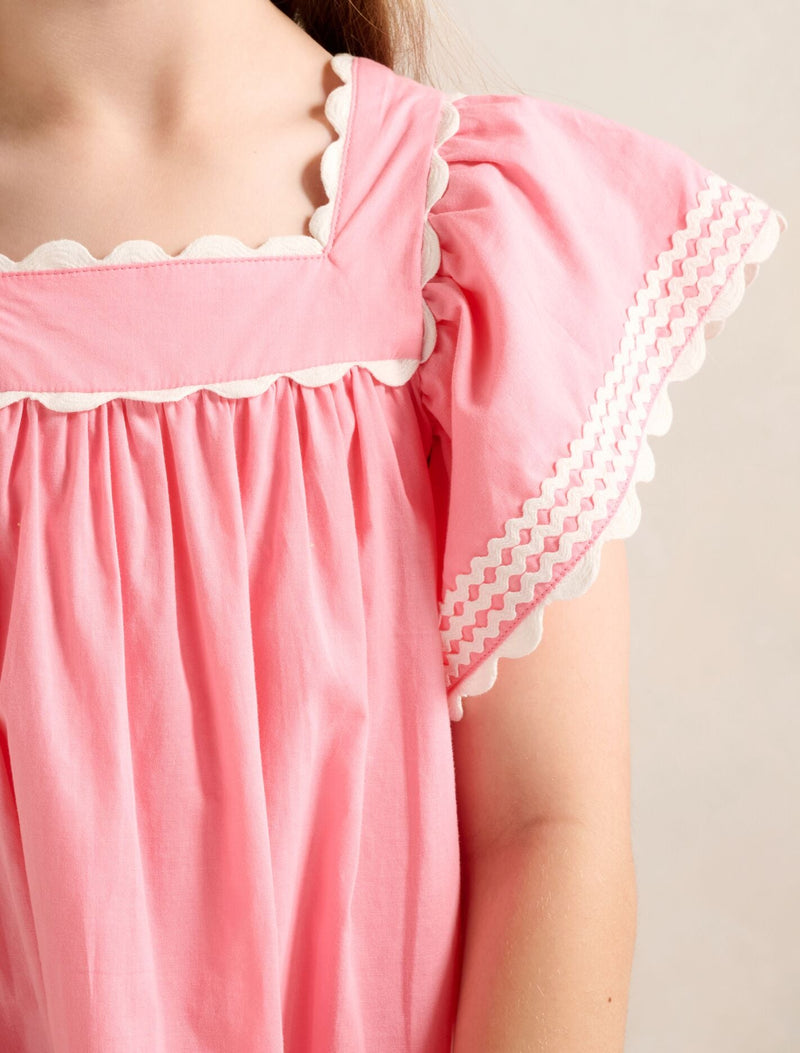 Maisie Girls Flutter Sleeve Dress Forever New