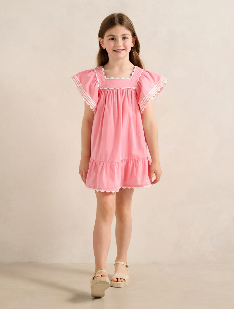 Maisie Girls Flutter Sleeve Dress Forever New