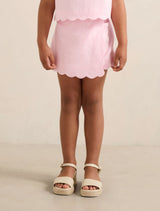 Aria Girls Scalloped Skort Candy Hearts Forever New