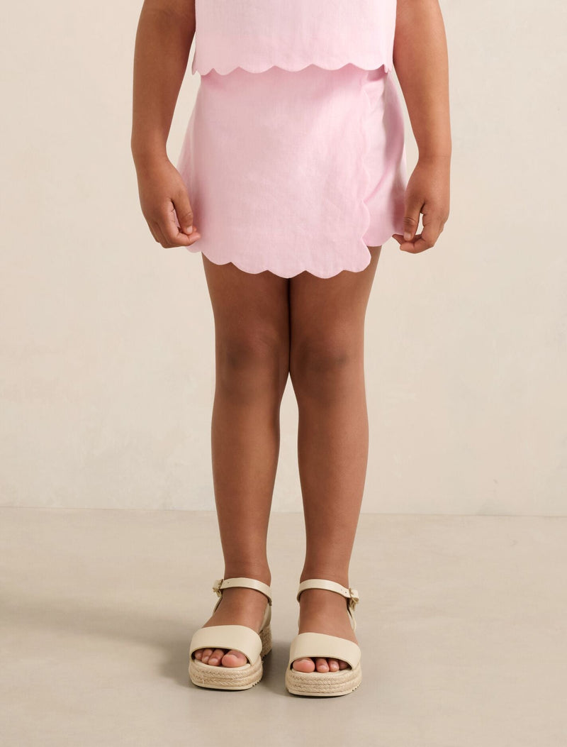 Aria Girls Scalloped Skort Candy Hearts Forever New