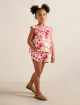 Hazel Girls Ruffle Paperbag Short Forever New