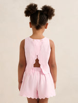 Molly Girls Scalloped Shift Top Forever New