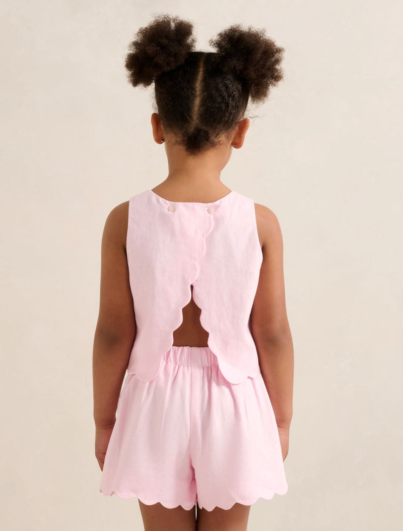 Molly Girls Scalloped Shift Top Forever New