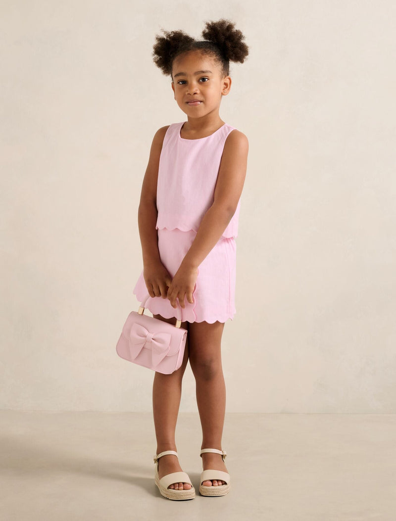 Molly Girls Scalloped Shift Top Forever New