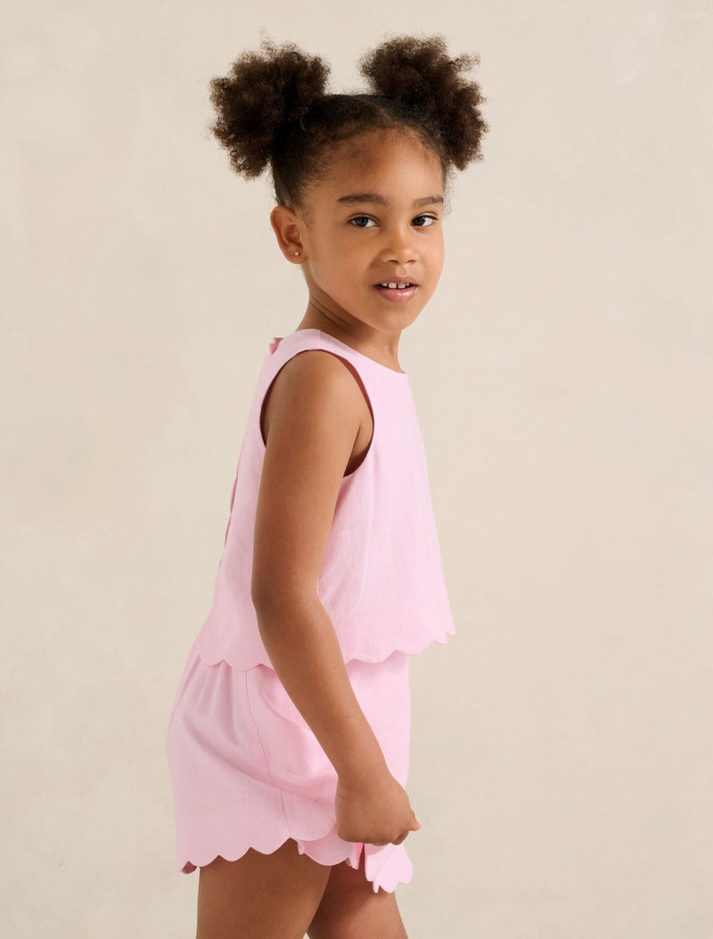 Molly Girls Scalloped Shift Top Forever New