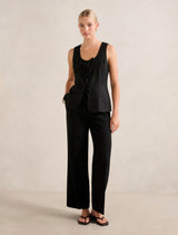 Tia Tie Front Waistcoat Forever New