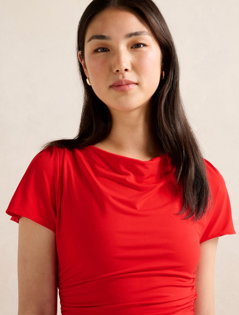 Stormi Spliced Shoulder Top Forever New