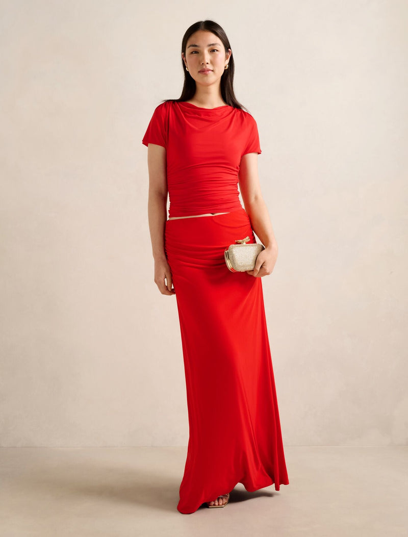 Stormi Spliced Shoulder Top Forever New