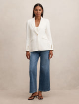Trixie Gold Button Blazer Forever New
