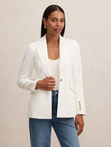 Trixie Gold Button Blazer Forever New