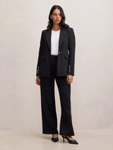 Trixie Gold Button Blazer Forever New