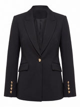 Trixie Gold Button Blazer Forever New
