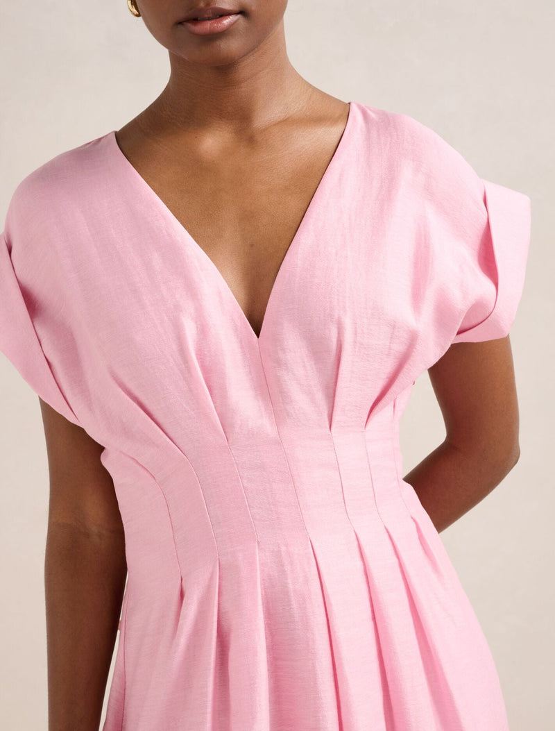 Alessandra Petite Tucked Midi Dress Forever New