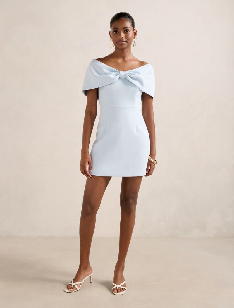 Scottie Petite Strapless Bow Mini Dress Forever New