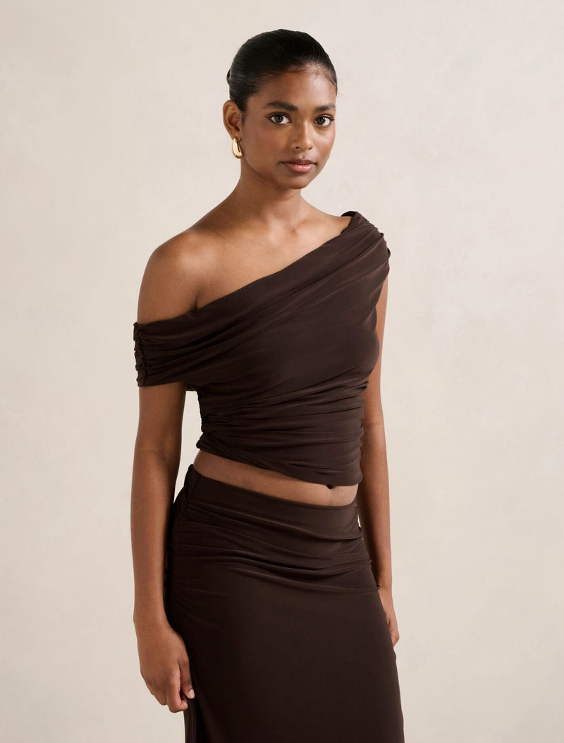 Mimi Petite Off Shoulder Top