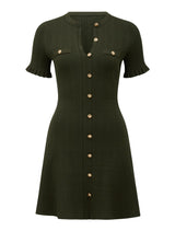 Violetta Stitch Interest Mini Dress Forever New