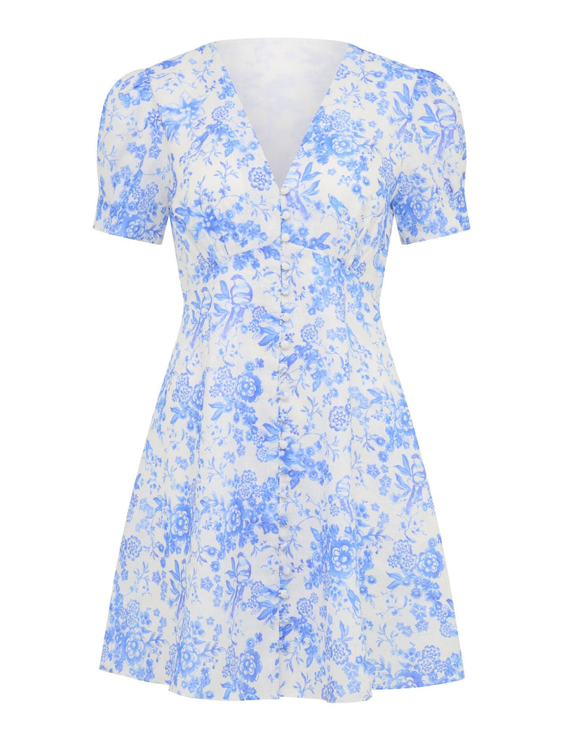 Saffron Linen Mini Dress