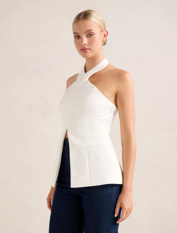 Ruby Cross Neck Top Forever New