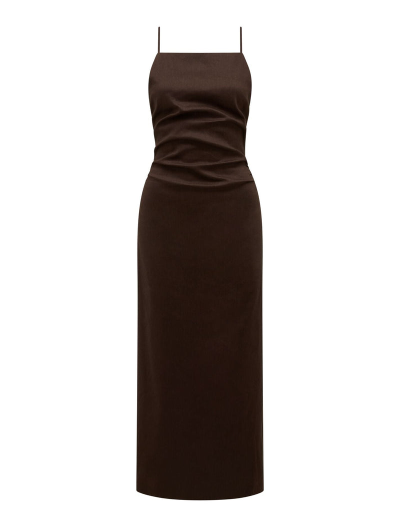 Stella Stretch Linen Midi Dress Forever New