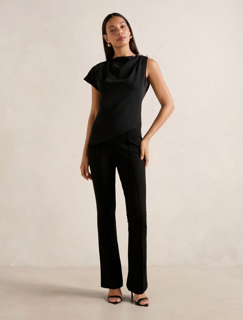 Aubery Asymmetric Draped Top Forever New